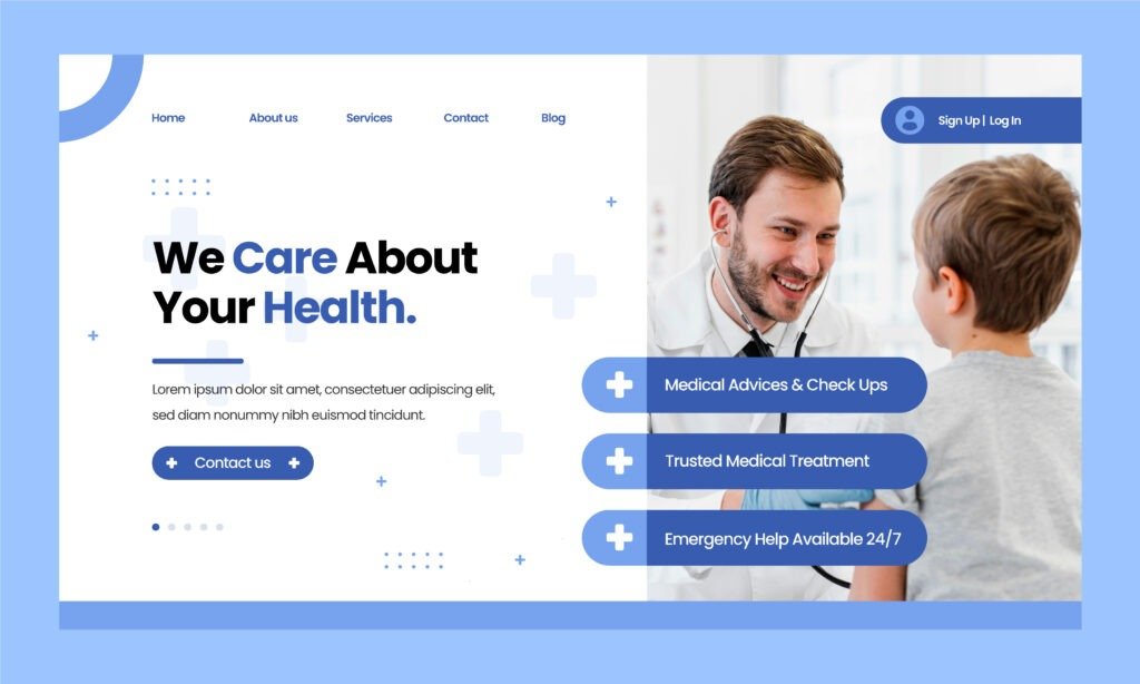 Web Design for Health & Fitness Organizations Startingat$299 Healthcare Website Design & Development