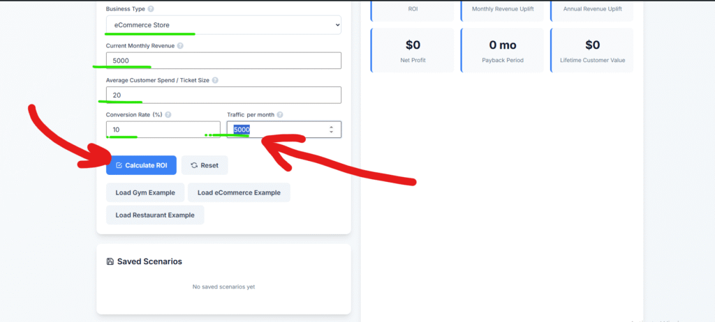 Revenue & ROI Calculator Return on investment calculator