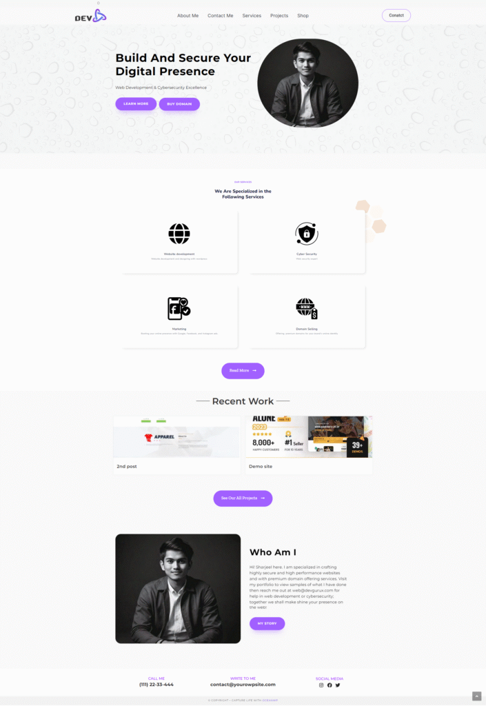 I will create website every kind of professional website