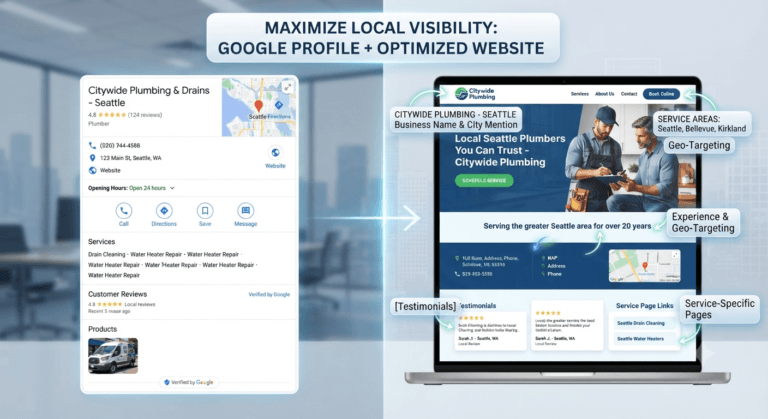 Local SEO checklist for Calgary small businesses covering Google Business Profile and on-site signals