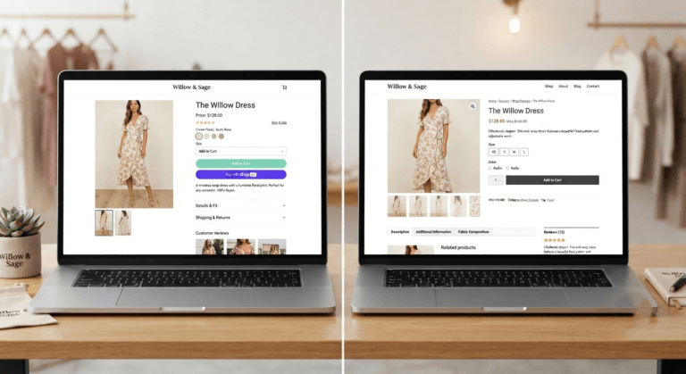 WooCommerce vs Shopify comparison for Calgary retail and boutique ecommerce brands